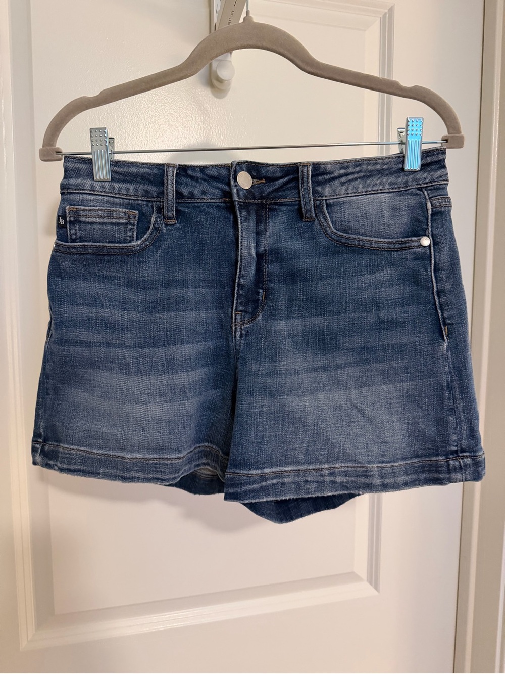 Judy Blue Faded Blue Denim Shorts